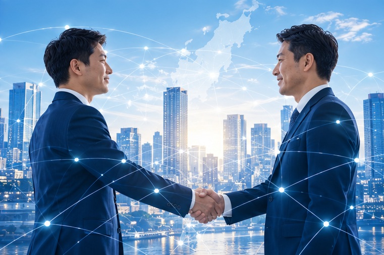 企業間の連携を表すイメージ